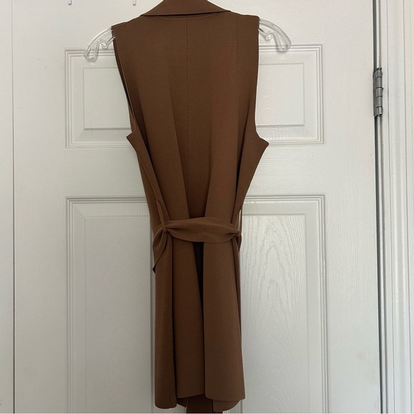 MM Lafleur The Anh Jardigan Wrap Sleeveless Blazer Vest in Camel - Picture 10 of 10